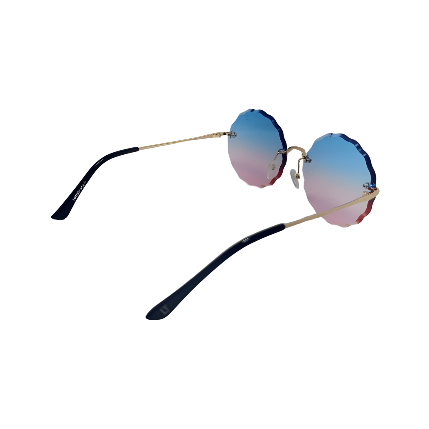 Essentials "Edge" Round Sunglasses for Women 9601