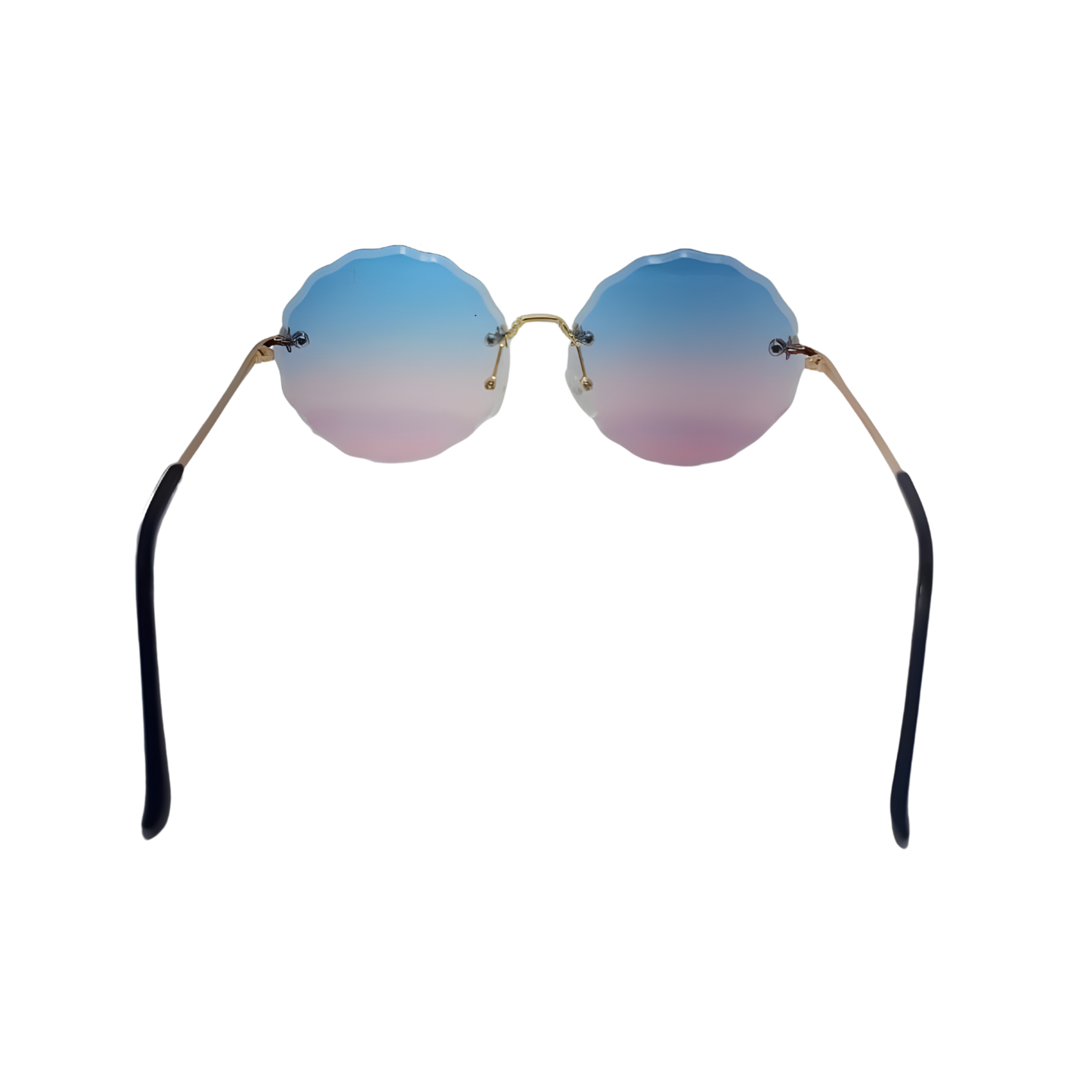 Essentials "Edge" Round Sunglasses for Women 9601
