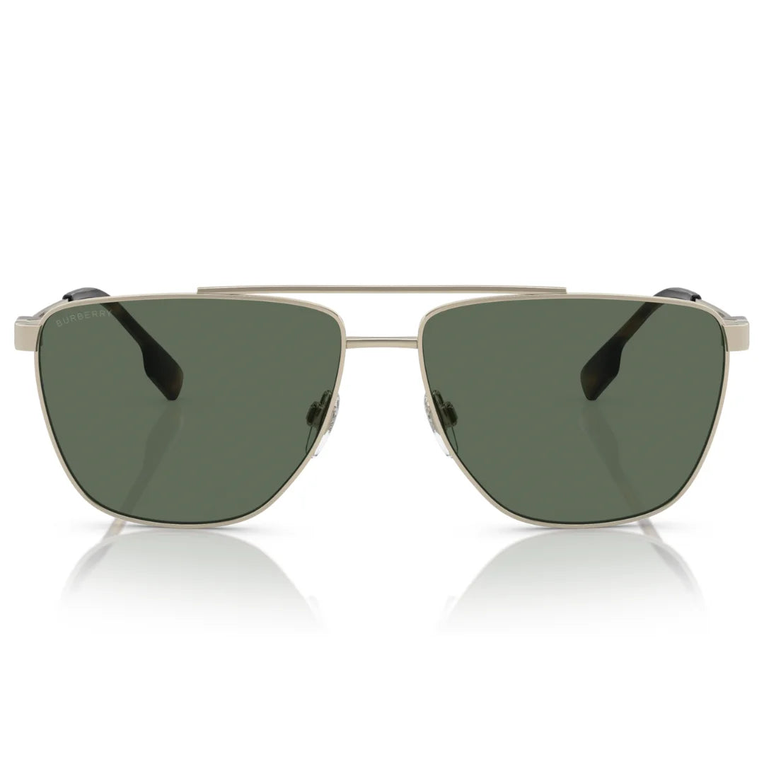 Burberry Green Aviator Unisex Sunglasses BE3141  61-15-145