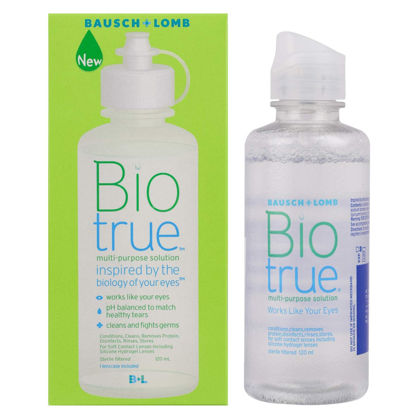 Bio True  Contact Lens Solution 120ml (120 ml)