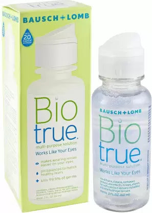 Bio True Contact Lens Solution 60ml (60 ml) – Lenstrack