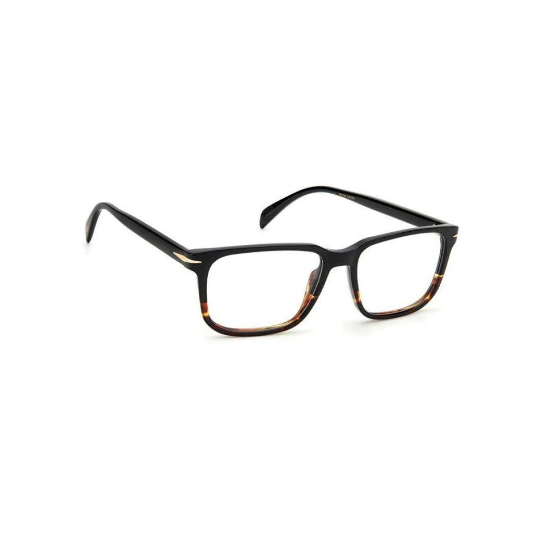 David Beckham Men Black Horn Full Rim Eyeglasses DB1022/37N