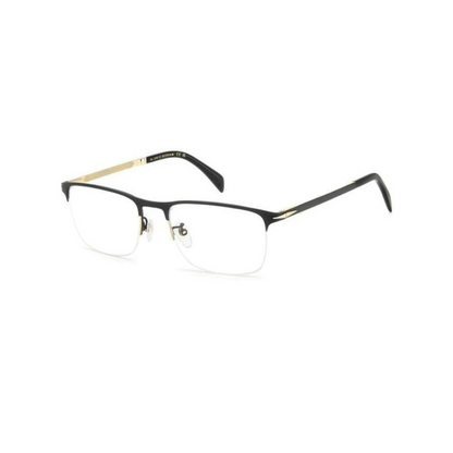 David Beckham Black Gold Half Rim Eyeglasses for Men DB1146/I46