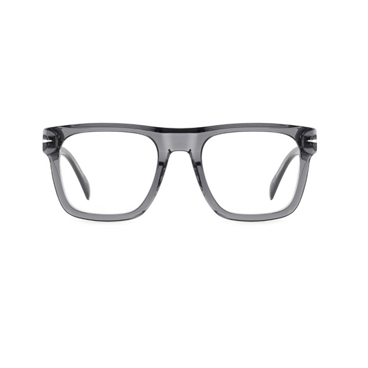 David Beckham Transparent Grey Eyeglasses for Men DB7020/FLAT/TX7