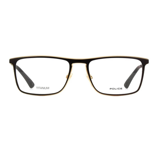 Police Apex 2 Gold Rectangle Eyeglasses for Men APEX2/VPLB59 0302