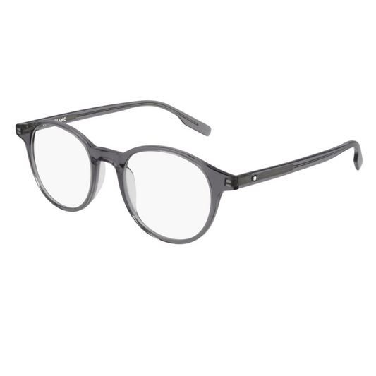 Mont Blanc Gray Round Unisex Eyeglasses MB0154O 003/49