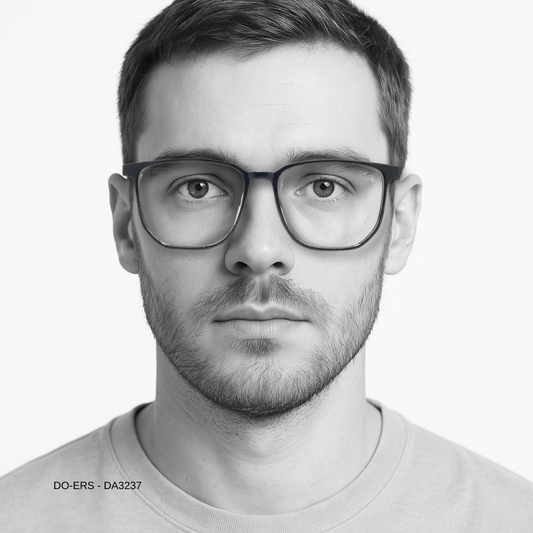 Essentials Do-ers Large Square Unisex Fiber Eyeglasses DA3237