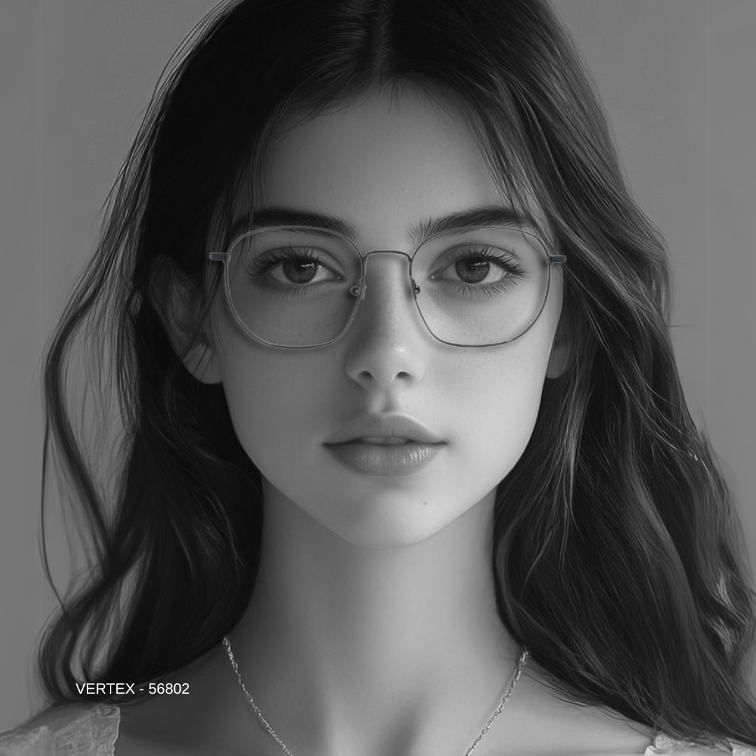 Essentials "Vertex" Hexagon Unisex Eyeglasses 56802