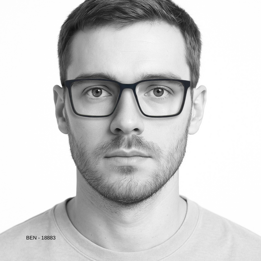 Essentials "Ben" Square Unisex Eyeglasses 18883