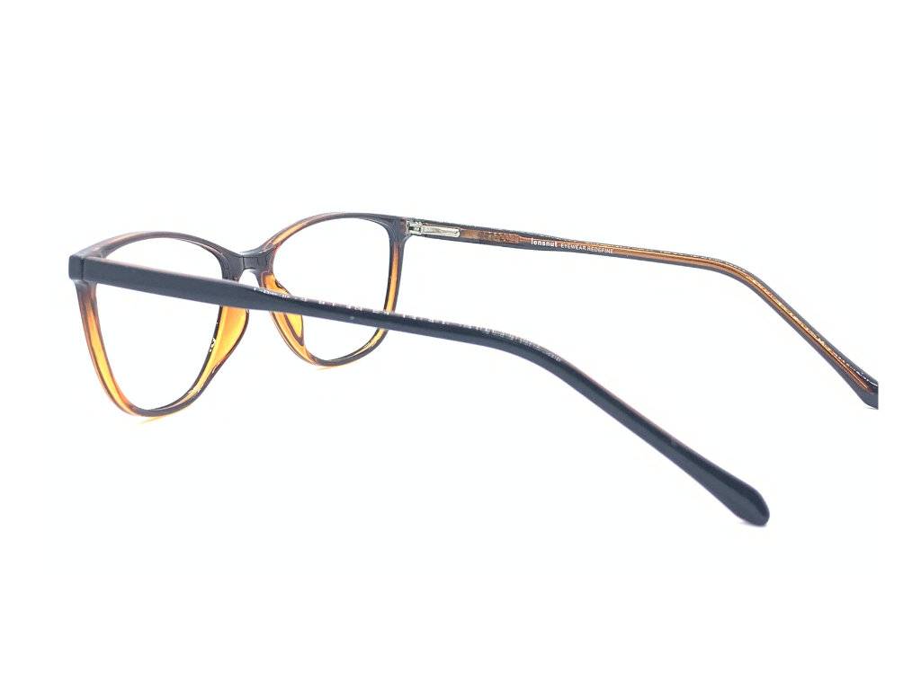 Lensnut Black  Brown Cateye Full Rim Eyeglasses LN8030C1BR