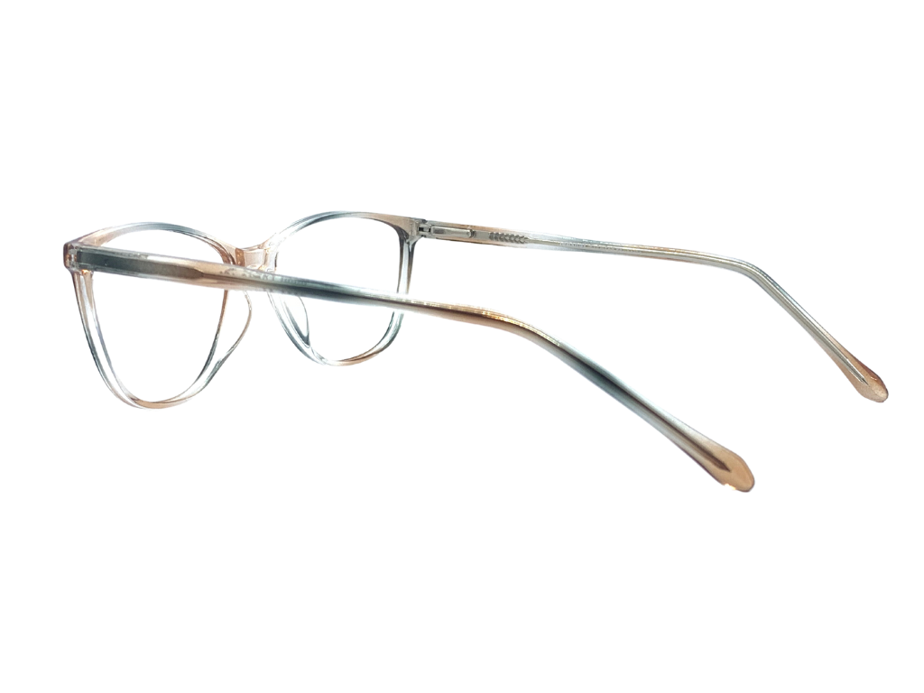 Lensnut Grey Transparent Cateye Full Rim Eyeglasses LN8030C5T