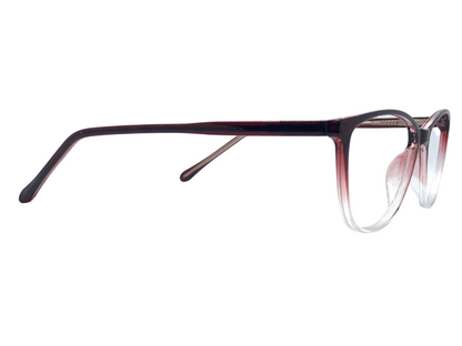 Lensnut Red Transparent Cateye Full Rim Eyeglasses LN8030C7T