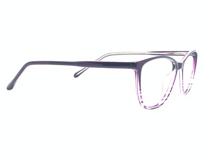 Lensnut Purple Tarsparent Cateye Full Rim Eyeglasses LN8030C8T