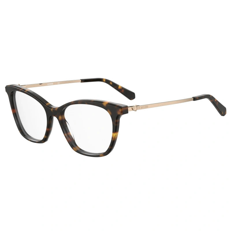LOVE MOSCHINO	Havana Cateye Eyeglasses For Woman MOL579 086   53-15-140