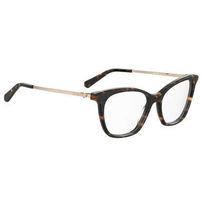 LOVE MOSCHINO	Havana Cateye Eyeglasses For Woman MOL579 086   53-15-140