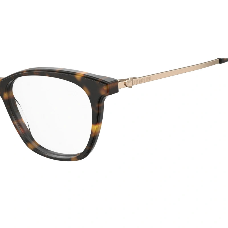 LOVE MOSCHINO	Havana Cateye Eyeglasses For Woman MOL579 086   53-15-140
