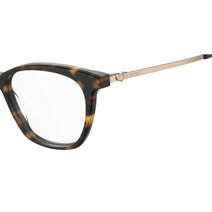 LOVE MOSCHINO	Havana Cateye Eyeglasses For Woman MOL579 086   53-15-140