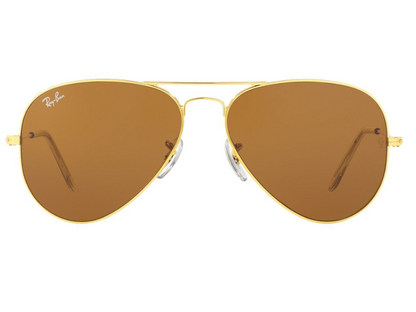 Rayban Golden Brown Classic Full Rim Aviator Sunglass RB3025L979758