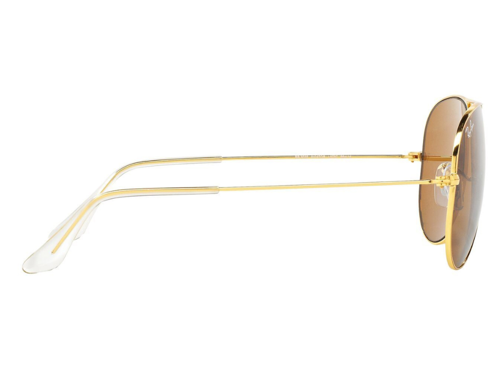 Rayban Golden Brown Classic Full Rim Aviator Sunglass RB3025L979758