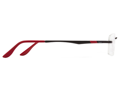 Rayban Black Rectangle Rimless Eyeglasses RX62662509