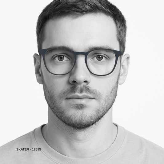 Essentials "Skater" Round Unisex Eyeglasses 18885