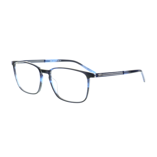 Morel France Blue Rectangle Unisex Eyeglasses M30193L BG11