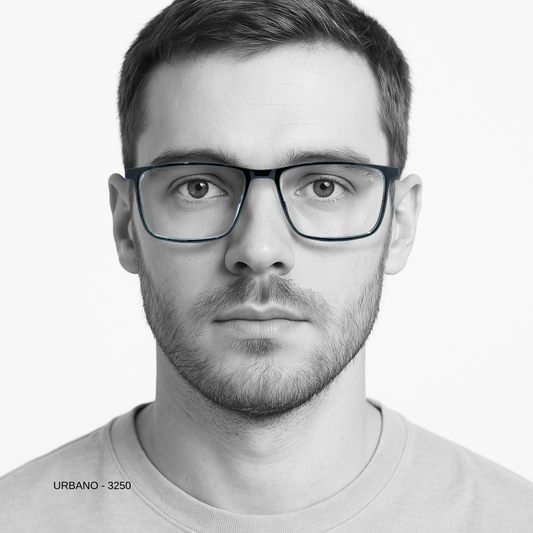 Essentials "Urbano" Rectangle Unisex Eyeglasses 3250