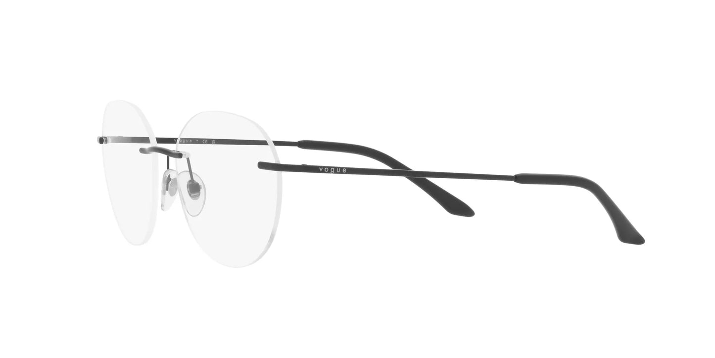 Vogue Black Round Rimless Eyeglasses For Men VO4262I352S53  56-17-140