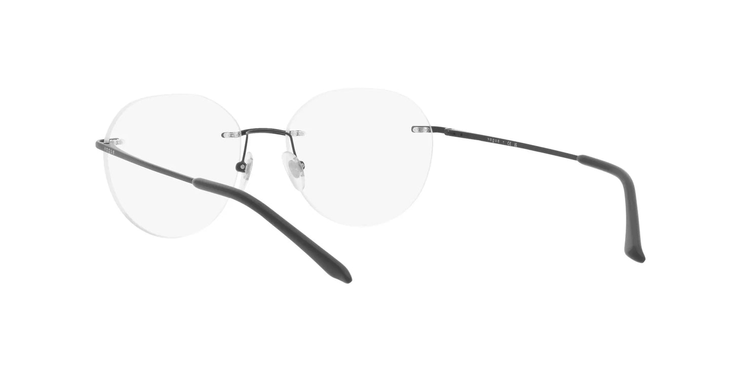 Vogue Black Round Rimless Eyeglasses For Men VO4262I352S53  56-17-140