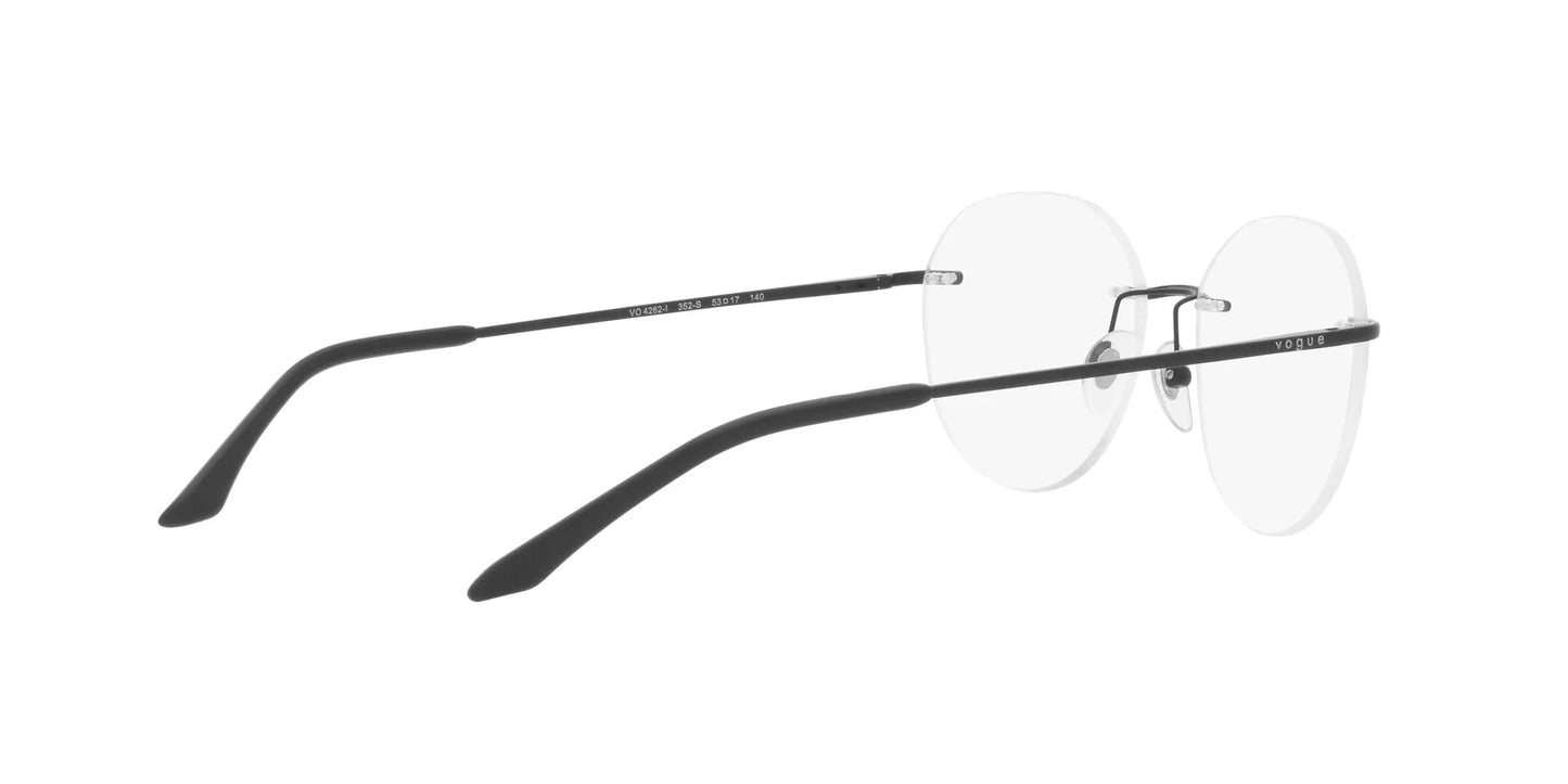 Vogue Black Round Rimless Eyeglasses For Men VO4262I352S53  56-17-140