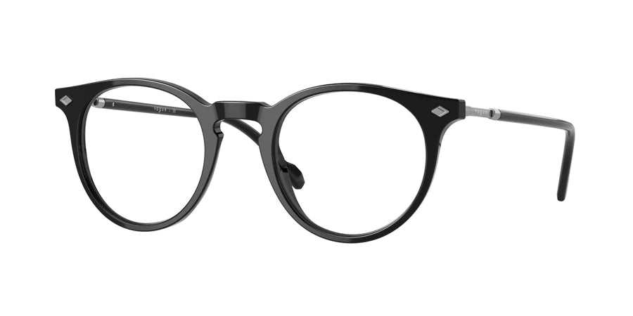 Vogue Black Round Eyeglasses For Men VO5434W4447