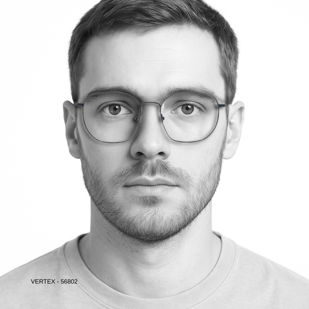 Essentials "Vertex" Hexagon Unisex Eyeglasses 56802