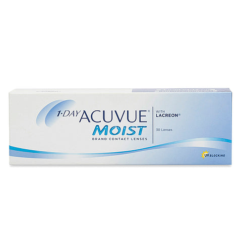 Daily Use Contacts ACUVUE 1DAY MOIST DAILY DISPOSABLE CONTACT LENSES (30 LENS PACK ...