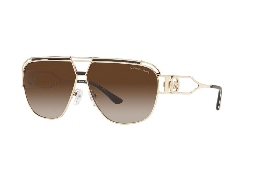 Michael Kors Vienna Light Gold Aviator Sunglasses for Men MK1102 101413/61