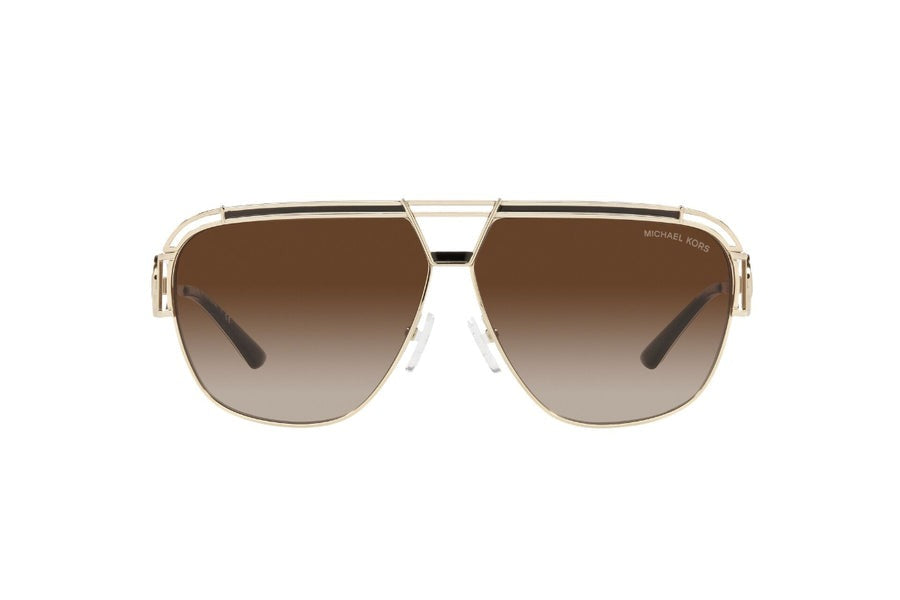 Michael Kors Vienna Light Gold Aviator Sunglasses for Men MK1102 101413/61