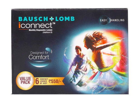 Bausch & Lomb iConnect Monthly Disposable 6 Lens Pack