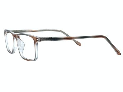 Lensnut Floral Transparent Rectangle Full Rim Eyeglasses LN8023C12