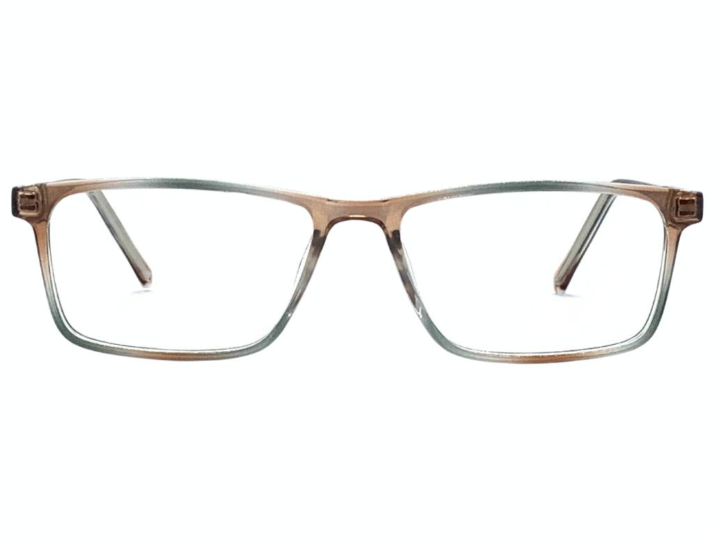 Lensnut Floral Transparent Rectangle Full Rim Eyeglasses LN8023C12