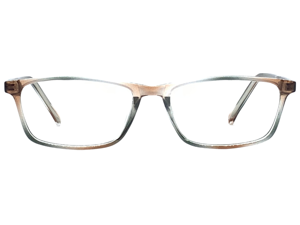 Lensnut Floral Transparent Rectangle Full Rim Eyeglasses LN8033C12