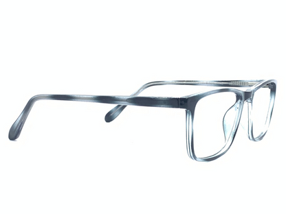 Lensnut Grey Transparent Rectangle Full Rim Eyeglasses LN8023C5T