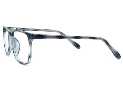 Lensnut Grey Transparent Rectangle Full Rim Eyeglasses LN8016C5T