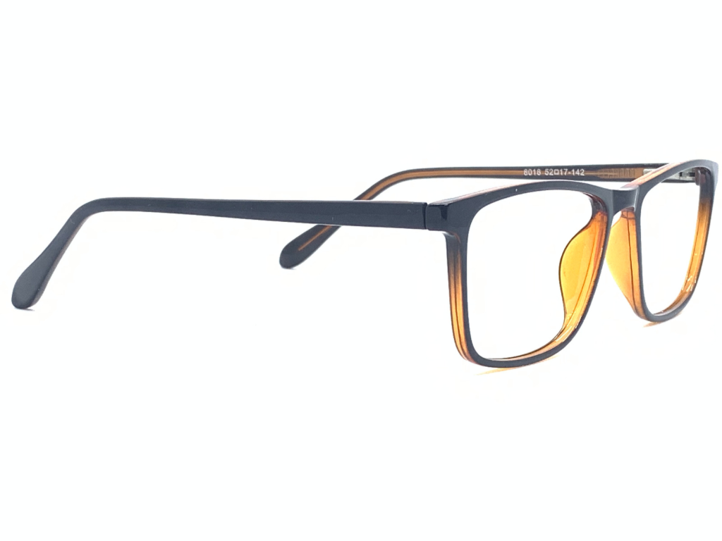 Lensnut Black Brown Rectangle Full Rim Eyeglasses LN8018C1BR