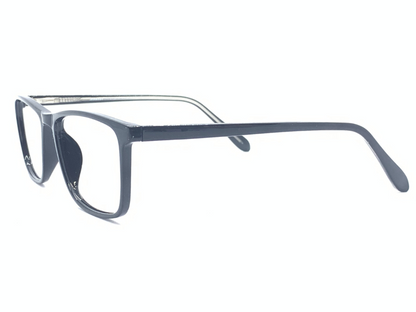 Lensnut Black Blue Rectangle Full Rim Eyeglasses LN8018C1B