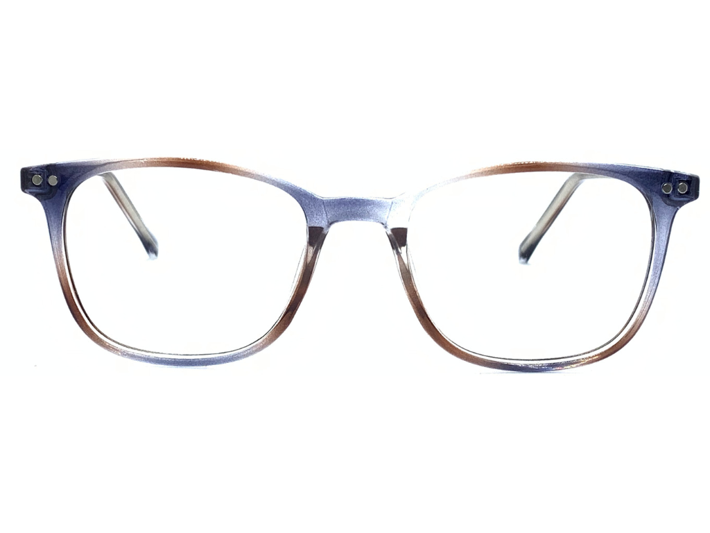 Lensnut Floral Transparent Rectangle Full Rim Eyeglasses LN8034C12