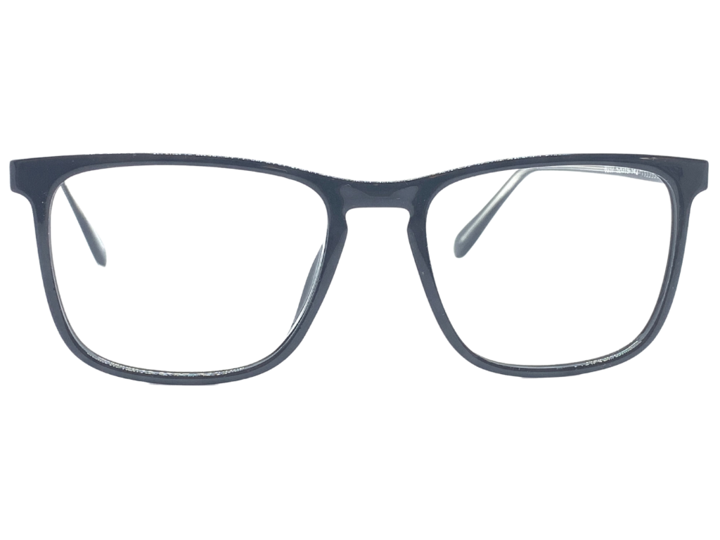 Lensnut Black Rectangle Full Rim Eyeglasses LN8037C1