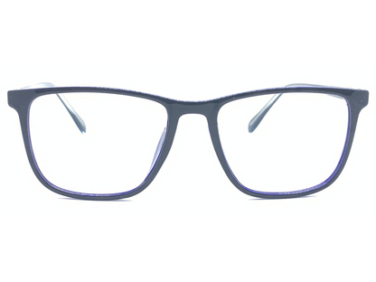 Lensnut Black Blue Rectangle Full Rim Eyeglasses LN8016C1B