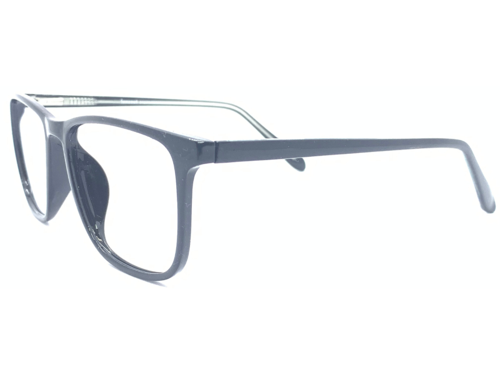 Lensnut Black Rectangle Full Rim Eyeglasses LN8016C1