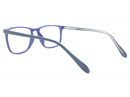 Lensnut Black Blue Rectangle Full Rim Eyeglasses LN8016C1B