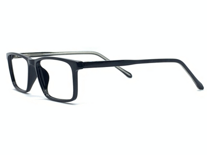 Lensnut Black Rectangle Full Rim Eyeglasses LN8023C1