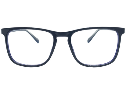 Lensnut Black Blue Rectangle Full Rim Eyeglasses LN8037C1B